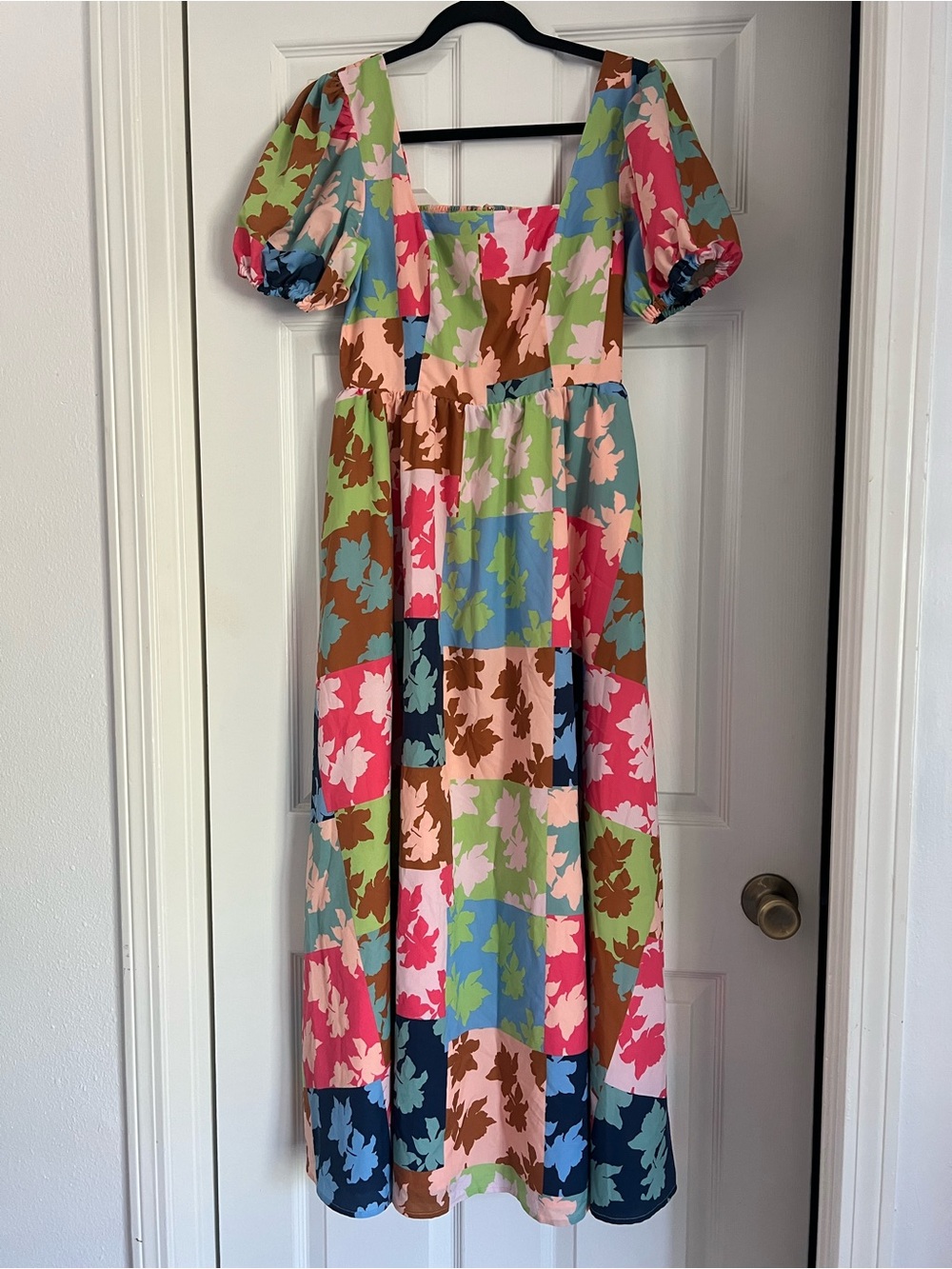 Anthropologie Hutch Floral Multicolor Dress in Pink, Green, Blue size S